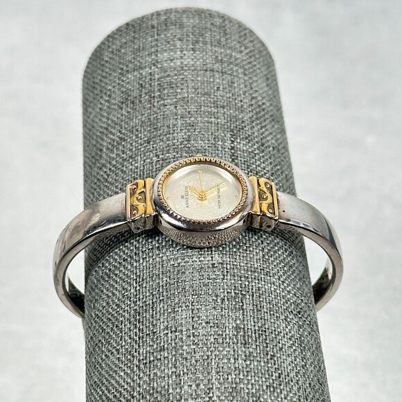 Anne Klein Watch Womens 22mm Filigree Dial Two Tone Quartz Elegant New Battery - Picture 3 of 16